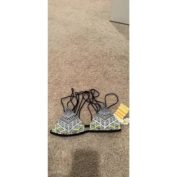 NWT Rare Strappy Neon Rip Curl Bikini Top Large - Picture 1 of 2